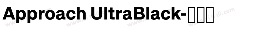 Approach UltraBlack字体转换